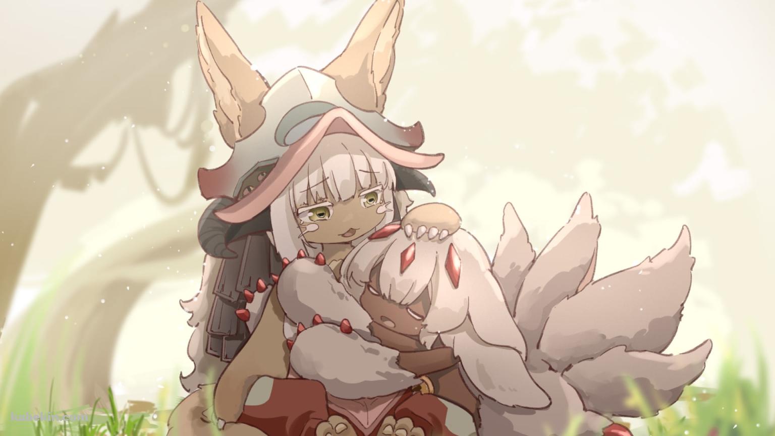 寄り添うナナチとファプタ / メイドインアビスの壁紙(1536px x 864px) 高画質 PC・デスクトップ用