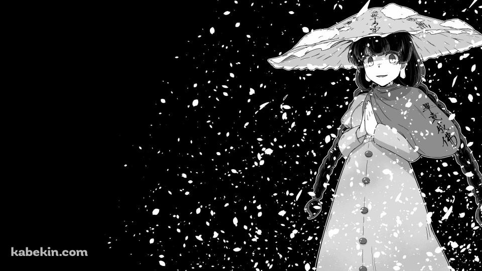 掌を合わせる矢田寺成美 / 東方の壁紙(960px x 540px) 高画質 PC・デスクトップ用