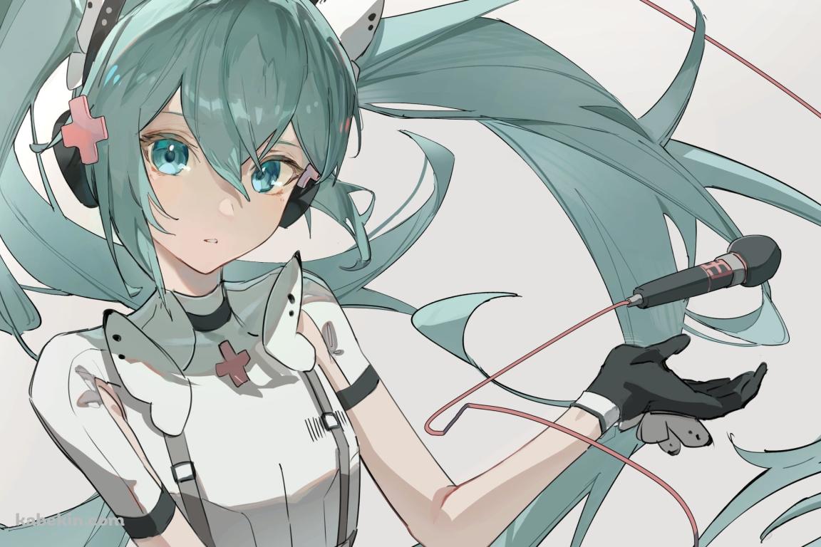 ナースコスの可愛い初音ミク / ボーカロイド / プロジェクトセカイの壁紙(1152px x 768px) 高画質 PC・デスクトップ用