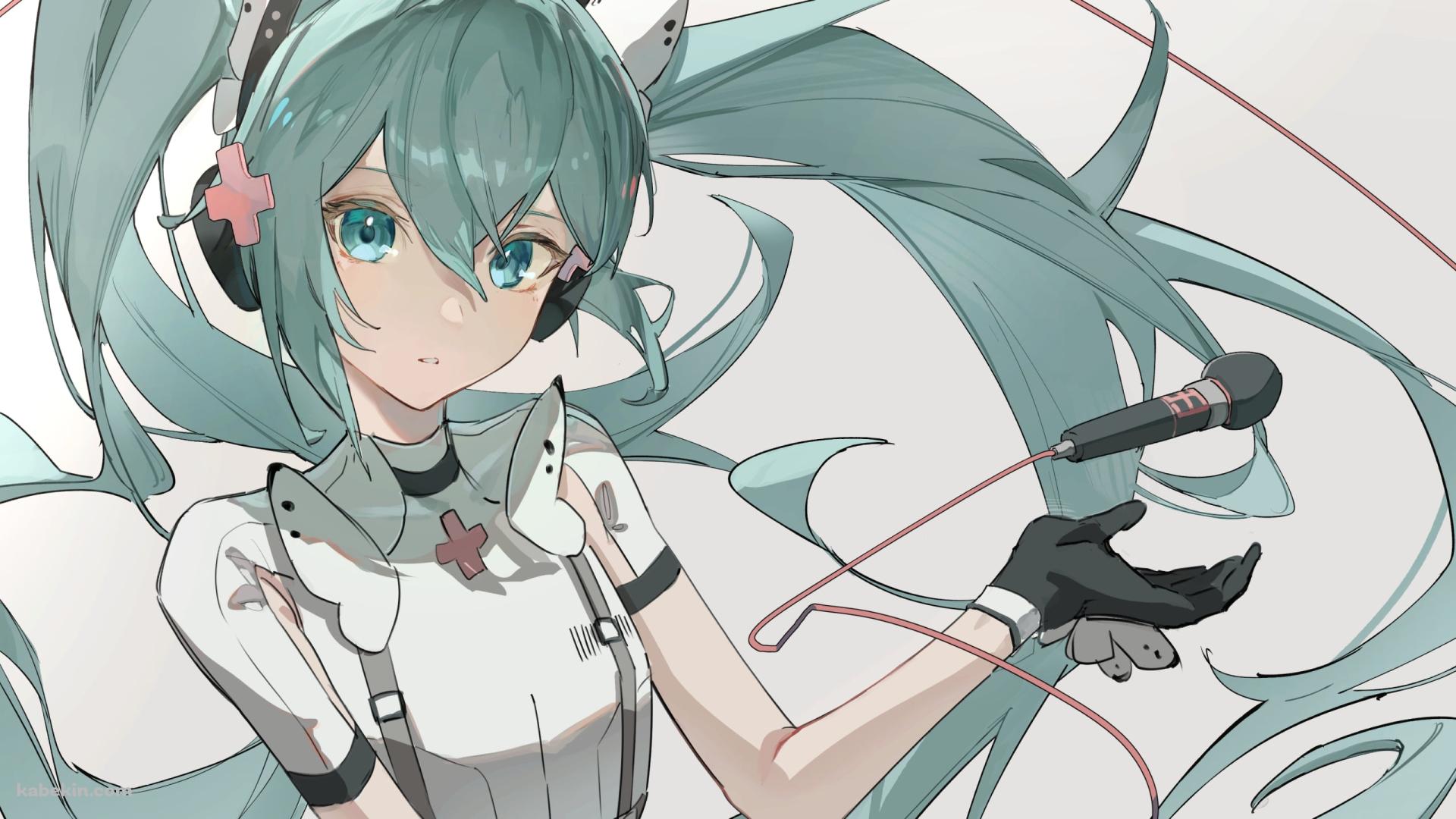 ナースコスの可愛い初音ミク / ボーカロイド / プロジェクトセカイの壁紙(1920px x 1080px) 高画質 PC・デスクトップ用