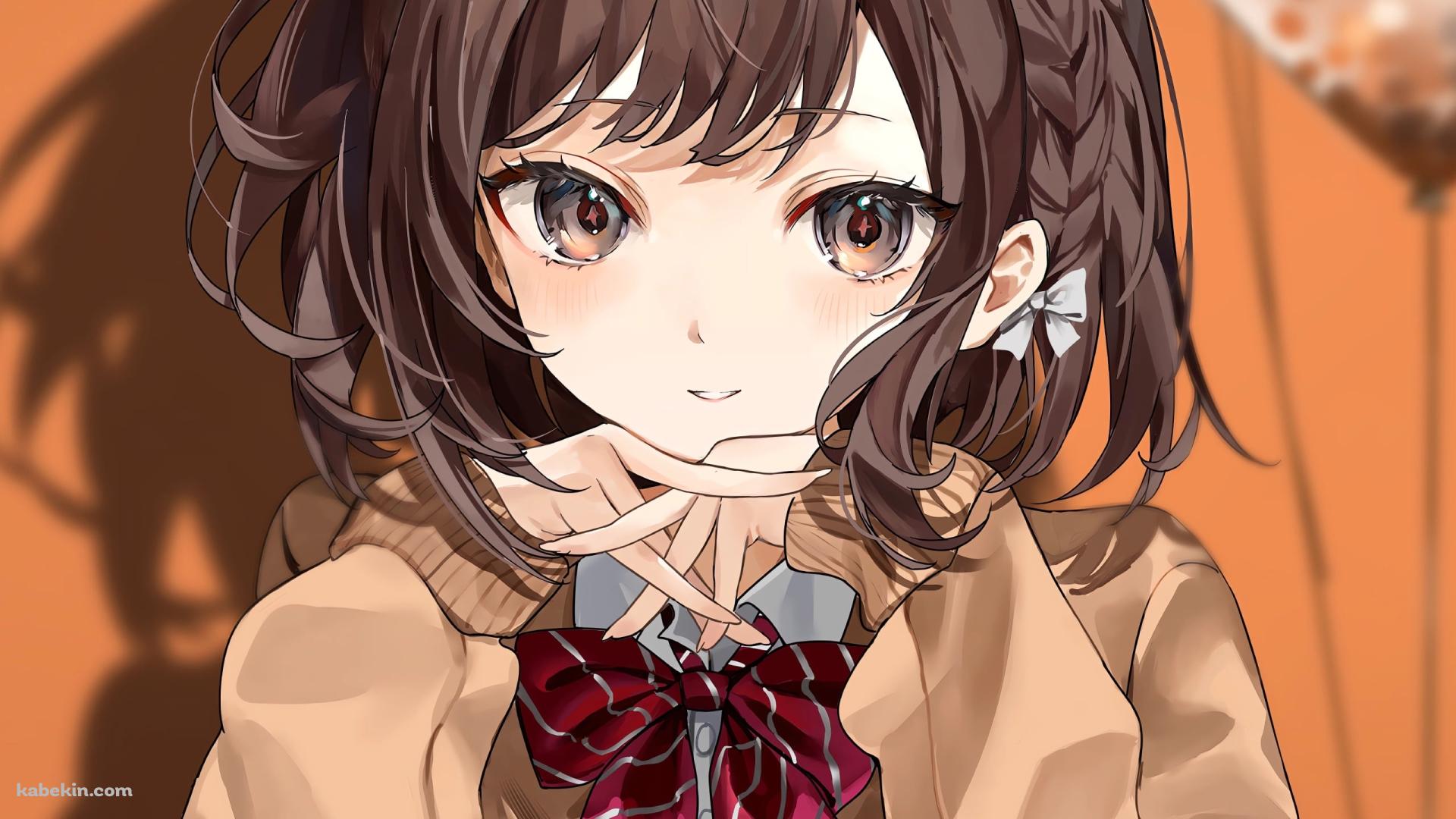 頬杖をつく東雲絵名 / プロジェクトセカイの壁紙(1920px x 1080px) 高画質 PC・デスクトップ用