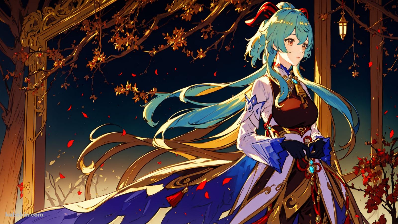 紅葉とフォンテーヌ / 原神の壁紙(1600px x 900px) 高画質 PC・デスクトップ用