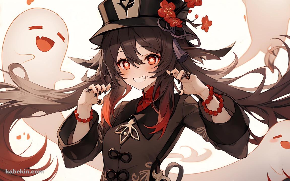 満面の笑みの胡桃 / 原神の壁紙(1152px x 720px) 高画質 PC・デスクトップ用