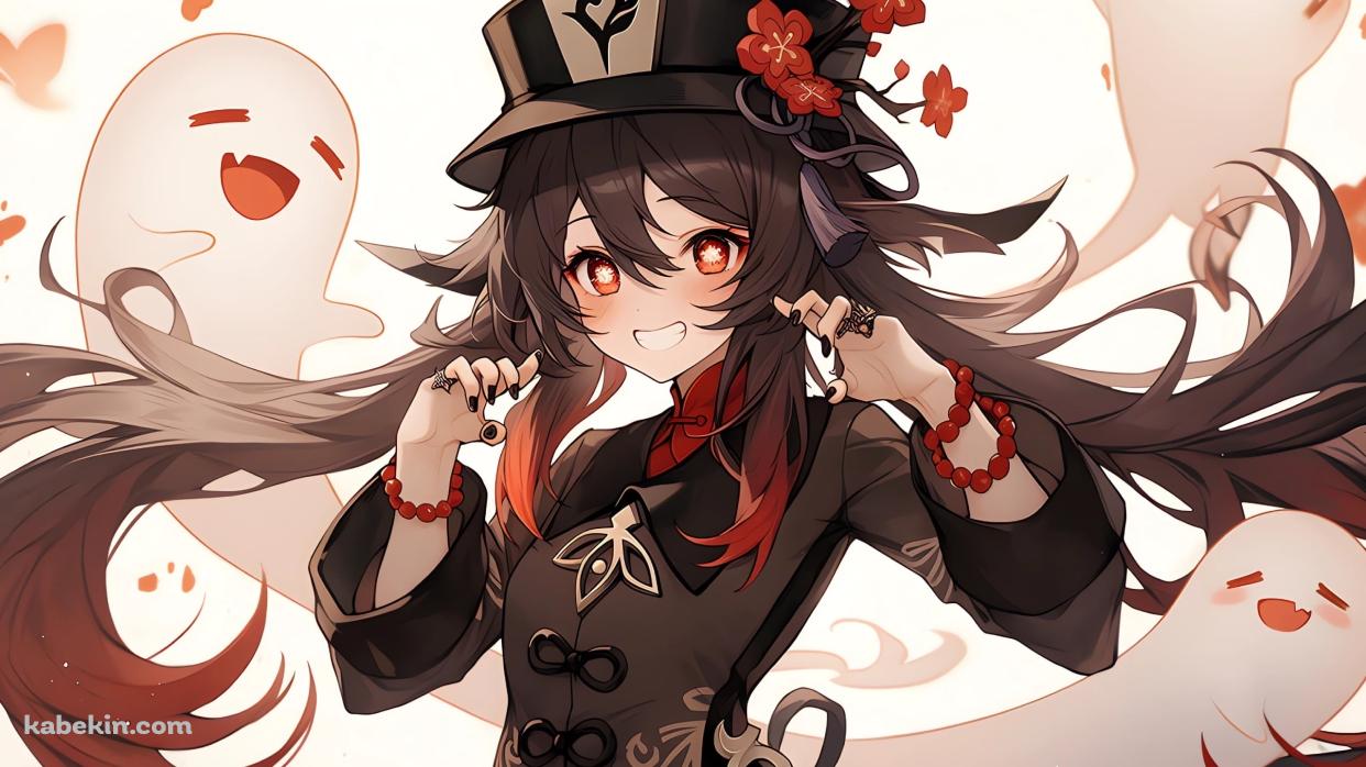 満面の笑みの胡桃 / 原神の壁紙(1242px x 698px) 高画質 PC・デスクトップ用