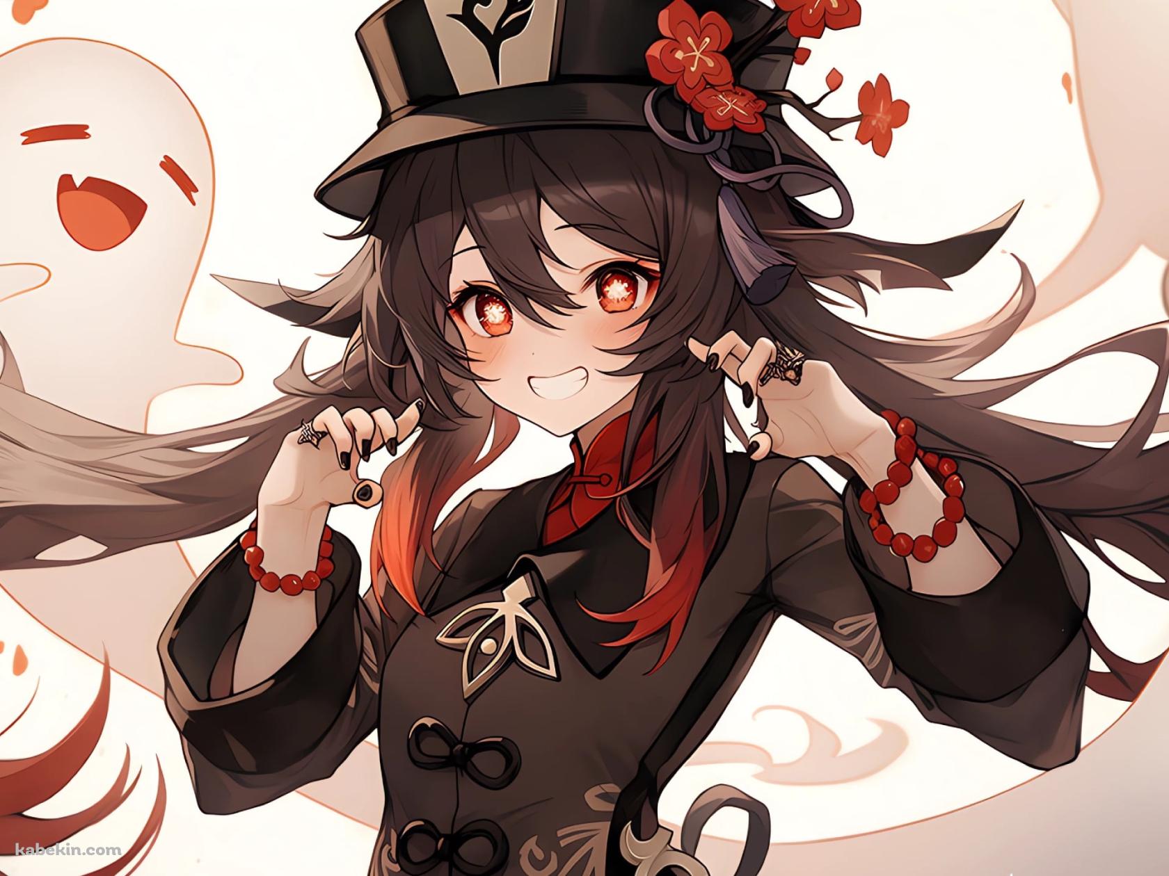 満面の笑みの胡桃 / 原神の壁紙(1680px x 1260px) 高画質 PC・デスクトップ用