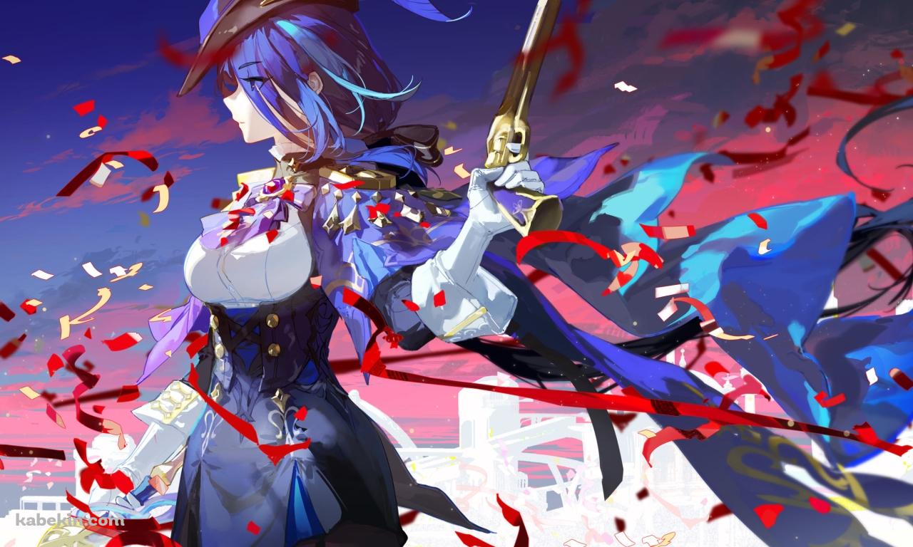 銃を持つクロリンデ / 原神の壁紙(1280px x 768px) 高画質 PC・デスクトップ用