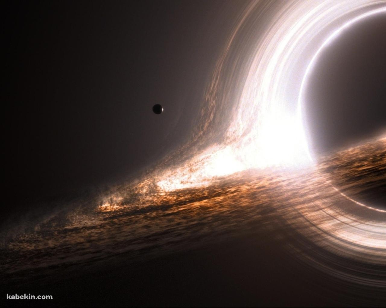 光る円状の惑星の壁紙(1280px x 1024px) 高画質 PC・デスクトップ用