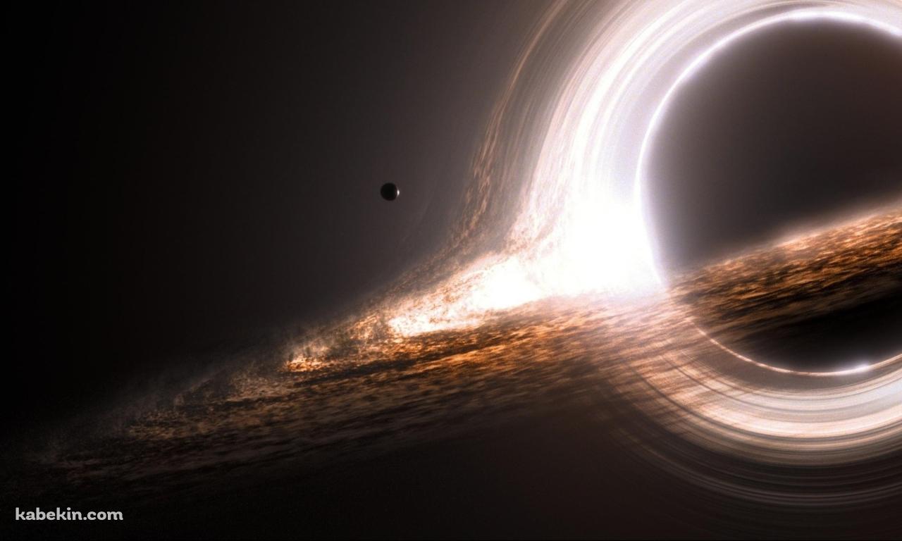 光る円状の惑星の壁紙(1280px x 768px) 高画質 PC・デスクトップ用