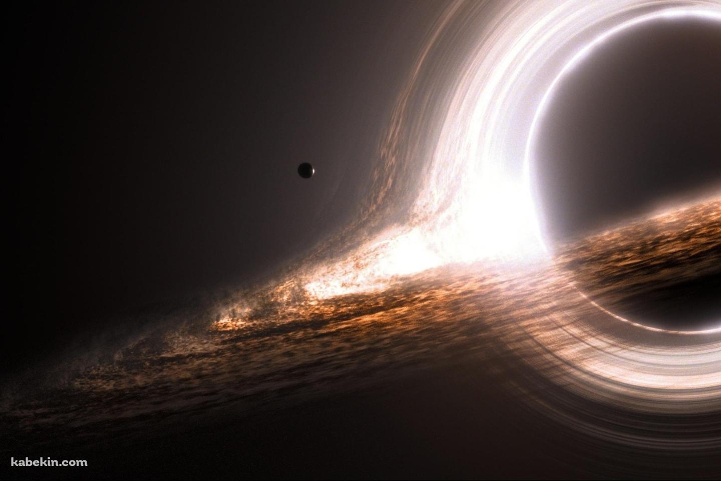 光る円状の惑星の壁紙(1440px x 960px) 高画質 PC・デスクトップ用