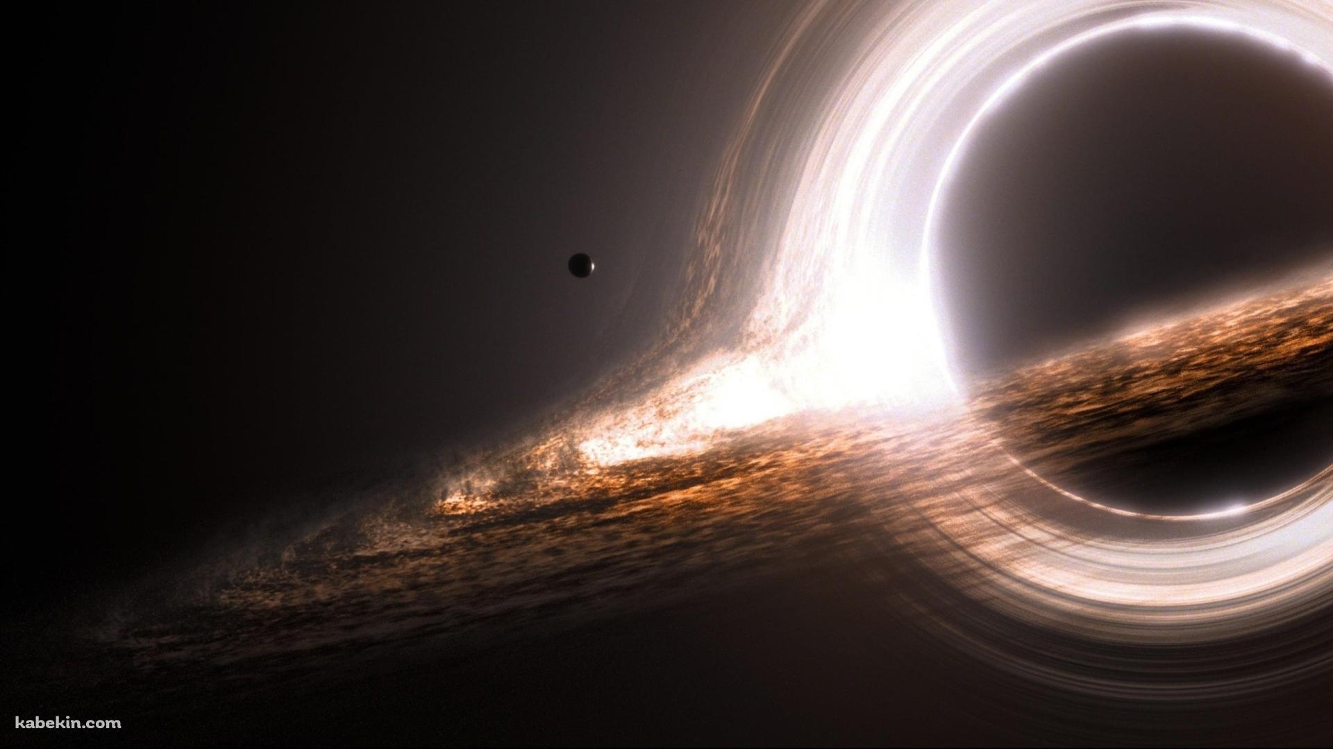 光る円状の惑星の壁紙(1920px x 1080px) 高画質 PC・デスクトップ用