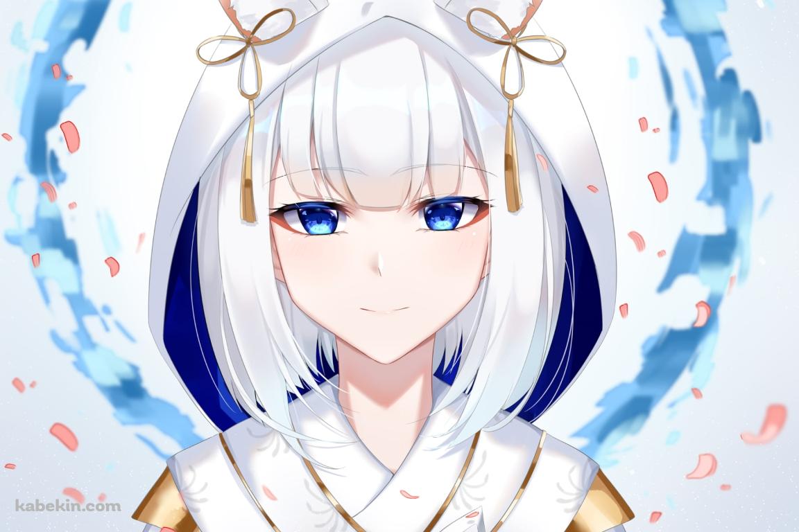 白無垢を着た加賀 / アズールレーンの壁紙(1152px x 768px) 高画質 PC・デスクトップ用