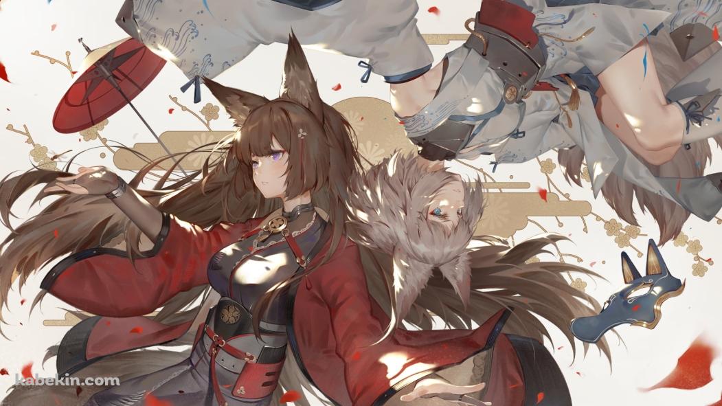 逆さに描かれた天城と加賀 / アズールレーンの壁紙(1051px x 591px) 高画質 PC・デスクトップ用