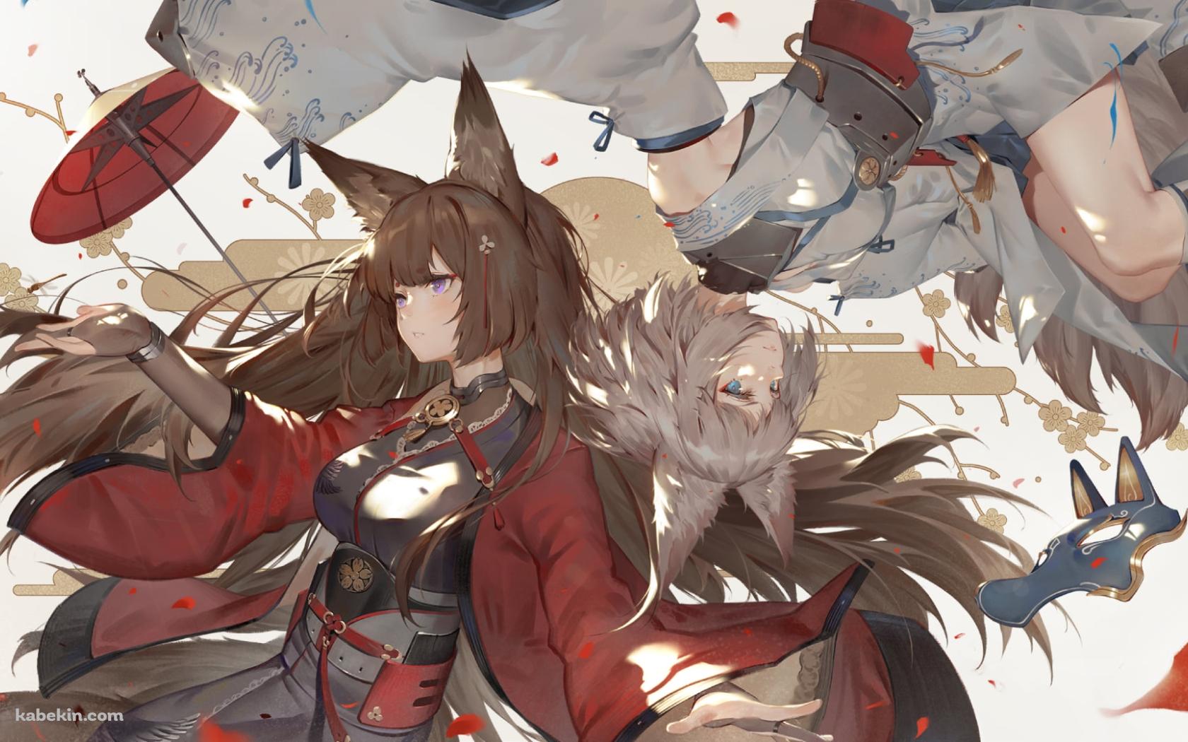 逆さに描かれた天城と加賀 / アズールレーンの壁紙(1680px x 1050px) 高画質 PC・デスクトップ用
