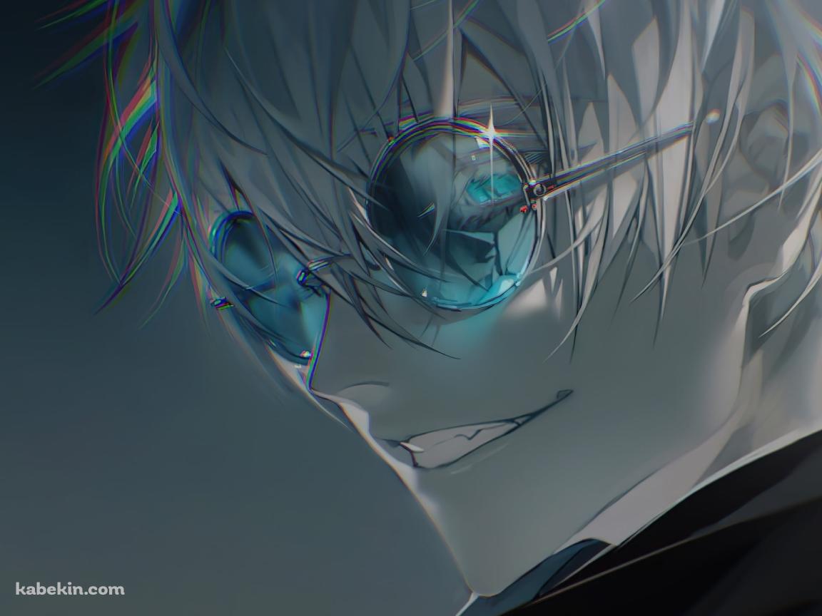 笑う青いサングラスをかけた五条悟 / 呪術廻戦の壁紙(1152px x 864px) 高画質 PC・デスクトップ用