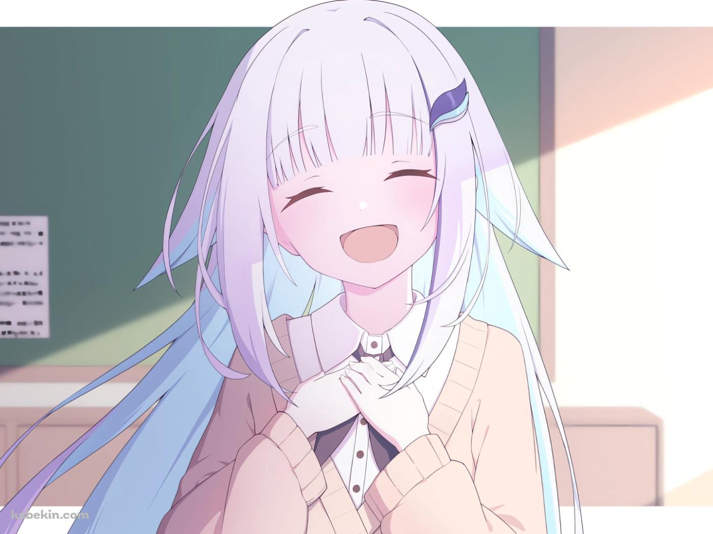 胸元に手をあてるリゼ・ヘルエスタ / バーチャルYouTuberの壁紙(1400px x 1050px) 高画質 PC・デスクトップ用
