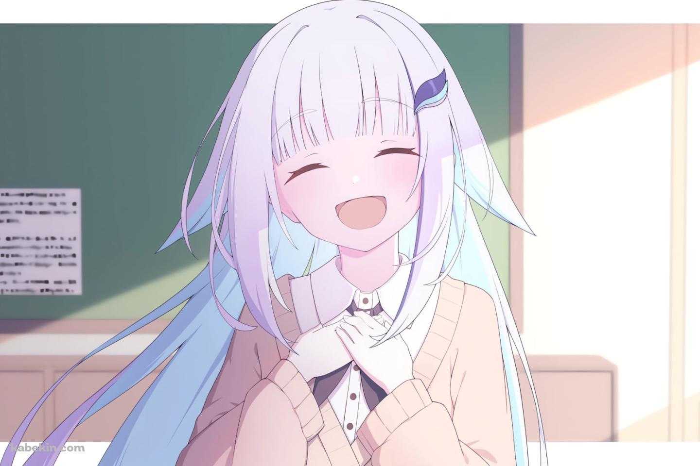 胸元に手をあてるリゼ・ヘルエスタ / バーチャルYouTuberの壁紙(1440px x 960px) 高画質 PC・デスクトップ用