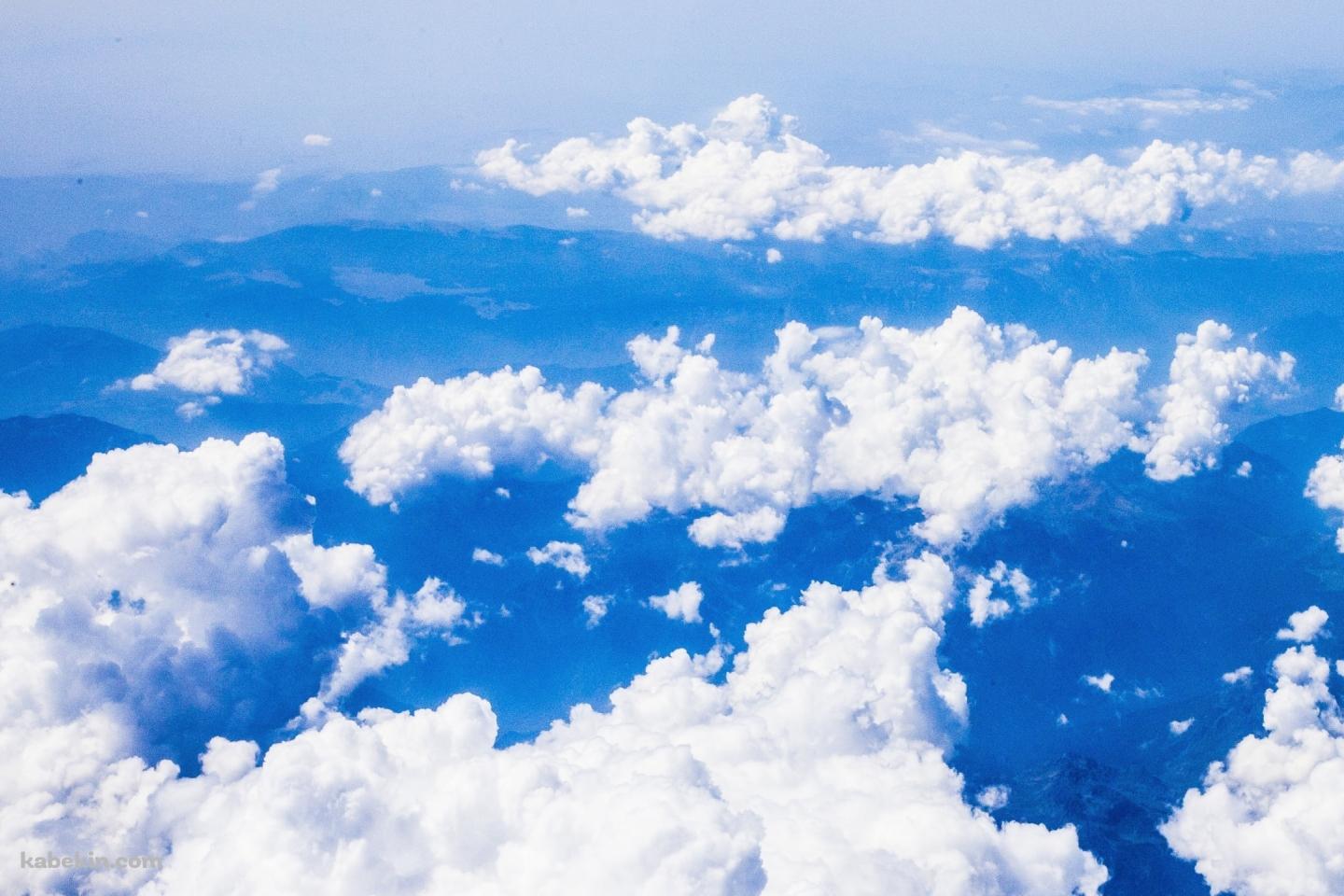 青空と山 / 雲の壁紙(1440px x 960px) 高画質 PC・デスクトップ用