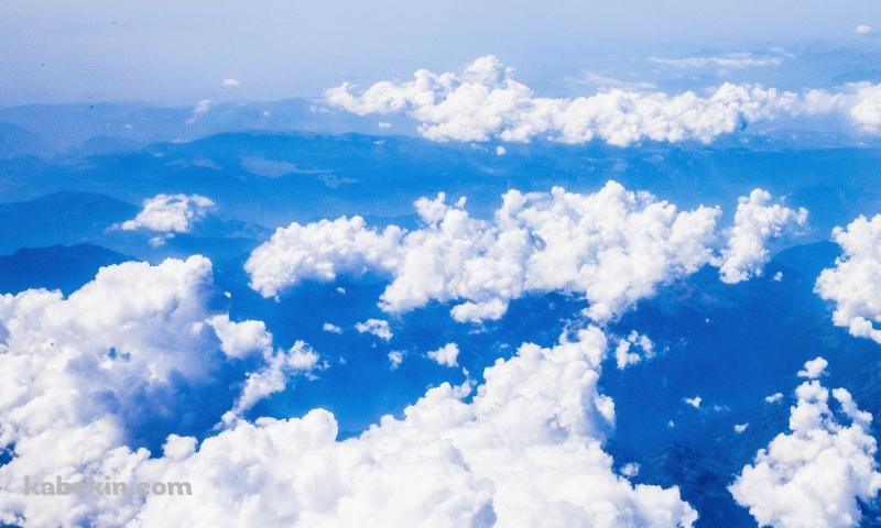 青空と山 / 雲の壁紙(800px x 480px) 高画質 PC・デスクトップ用