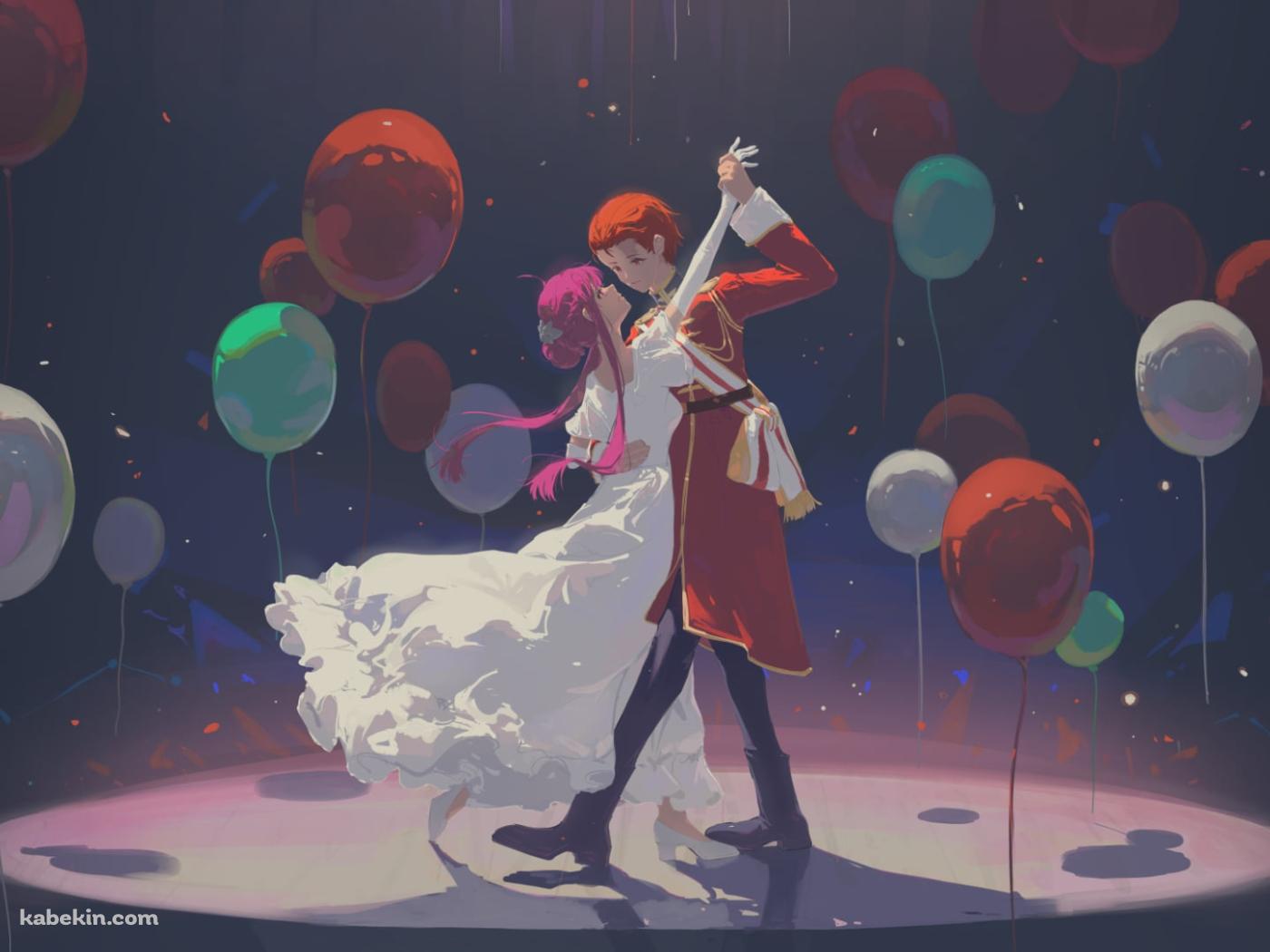 社交ダンスを踊るフェルンとシュタルク / 葬送のフリーレンの壁紙(1400px x 1050px) 高画質 PC・デスクトップ用