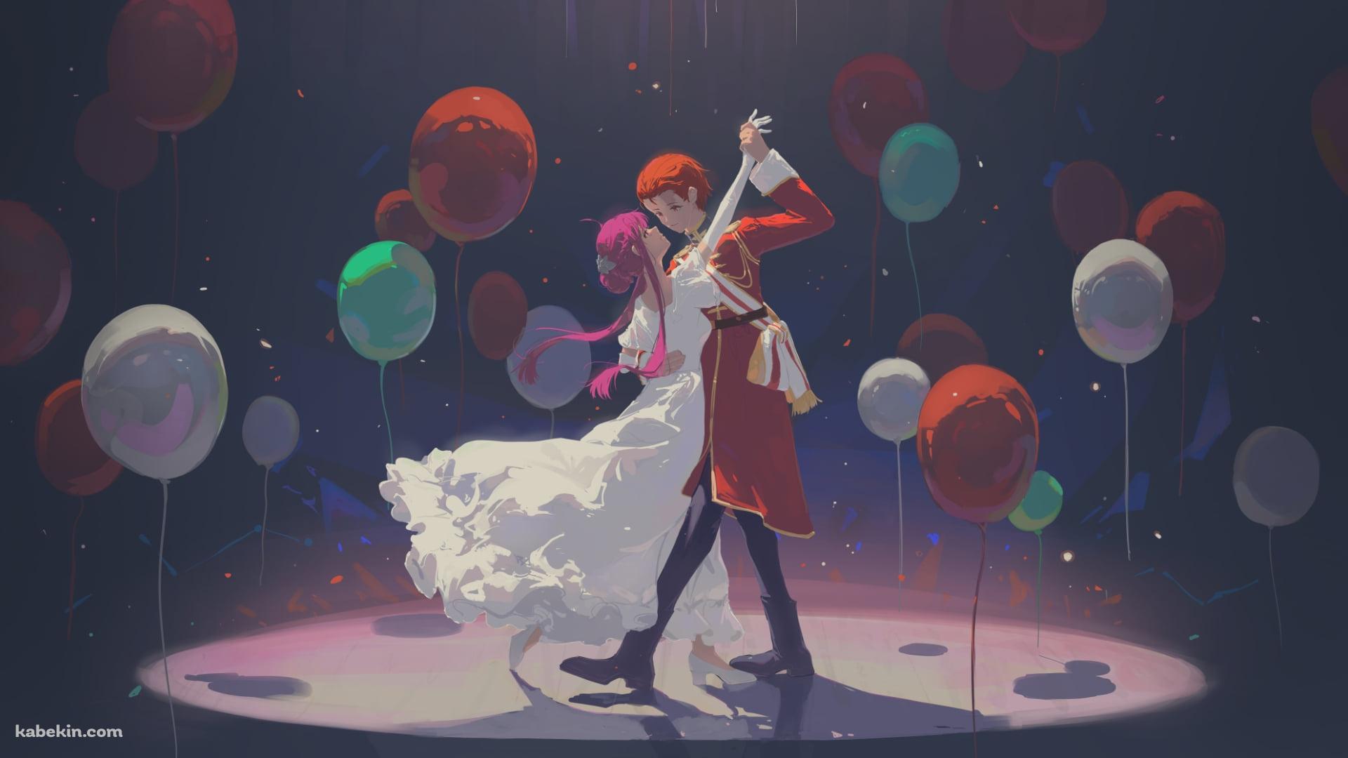社交ダンスを踊るフェルンとシュタルク / 葬送のフリーレンの壁紙(1920px x 1080px) 高画質 PC・デスクトップ用