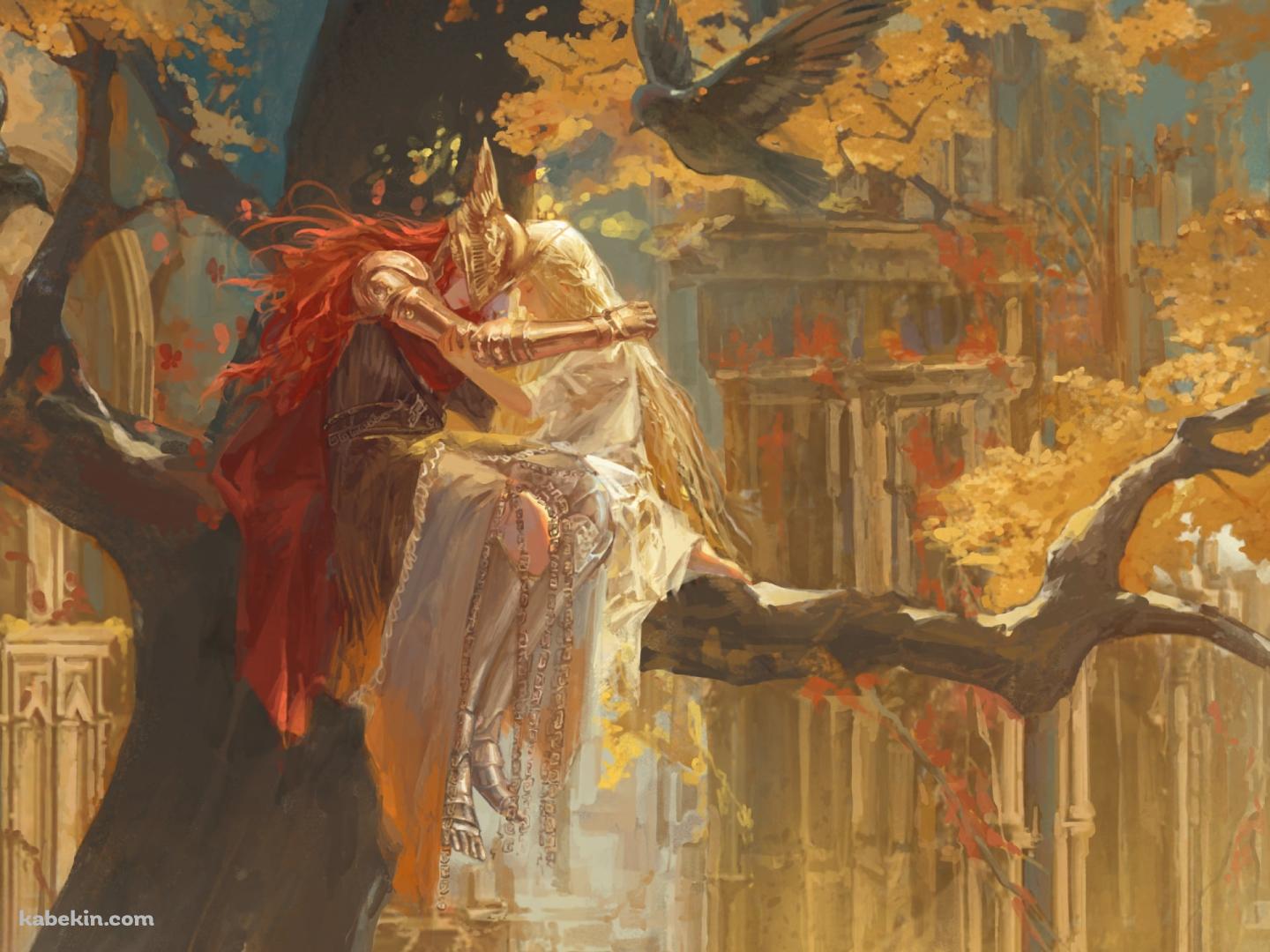 紅葉とミケラの刃マレニア / エルデンリングの壁紙(1440px x 1080px) 高画質 PC・デスクトップ用