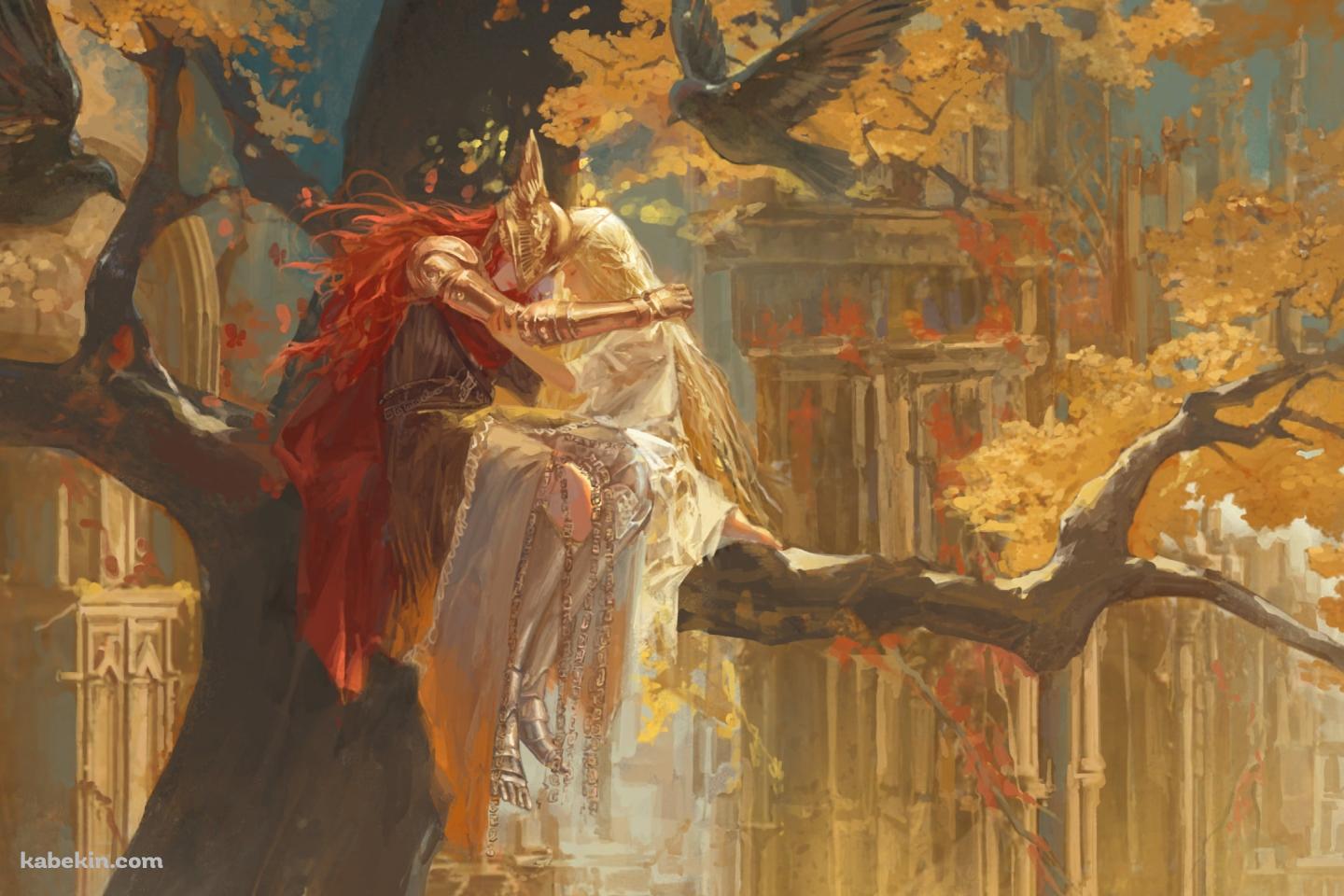 紅葉とミケラの刃マレニア / エルデンリングの壁紙(1440px x 960px) 高画質 PC・デスクトップ用