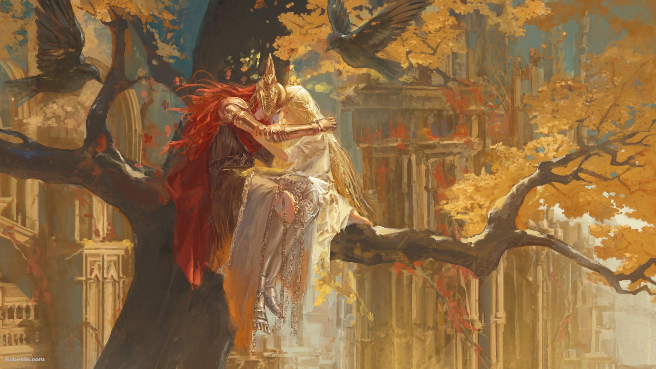 紅葉とミケラの刃マレニア / エルデンリングの壁紙(2560px x 1440px) 高画質 PC・デスクトップ用
