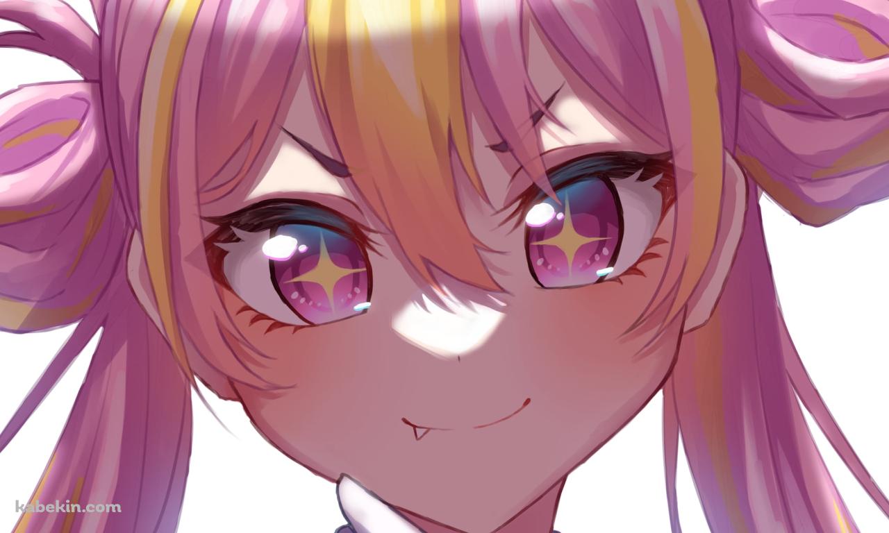 微笑む黒崎コユキの顔のアップ / ブルーアーカイブの壁紙(1280px x 768px) 高画質 PC・デスクトップ用