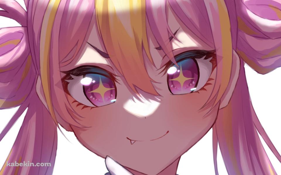 微笑む黒崎コユキの顔のアップ / ブルーアーカイブの壁紙(960px x 600px) 高画質 PC・デスクトップ用