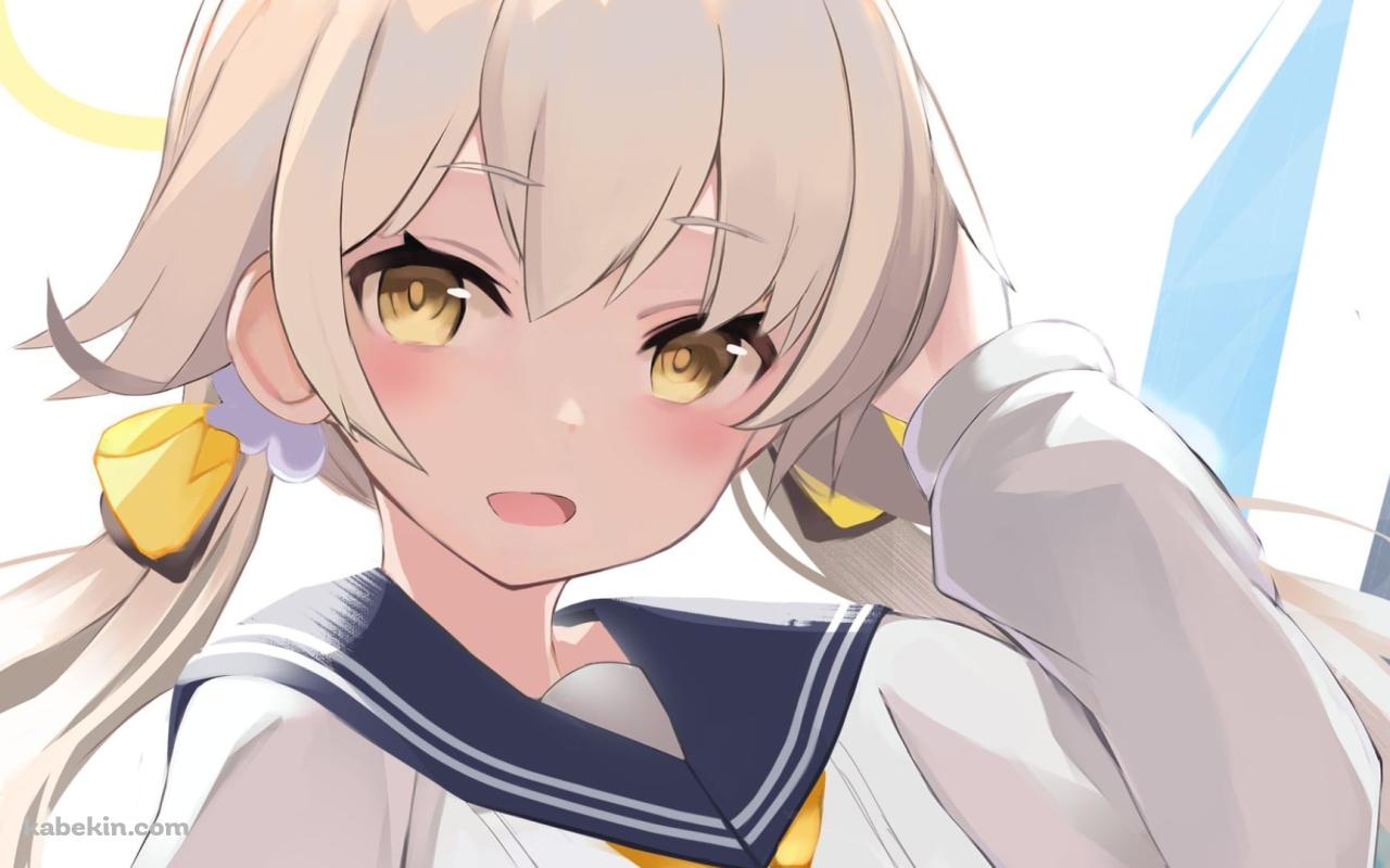 セーラー服を着た阿慈谷ヒフミ / ブルーアーカイブの壁紙(1280px x 800px) 高画質 PC・デスクトップ用
