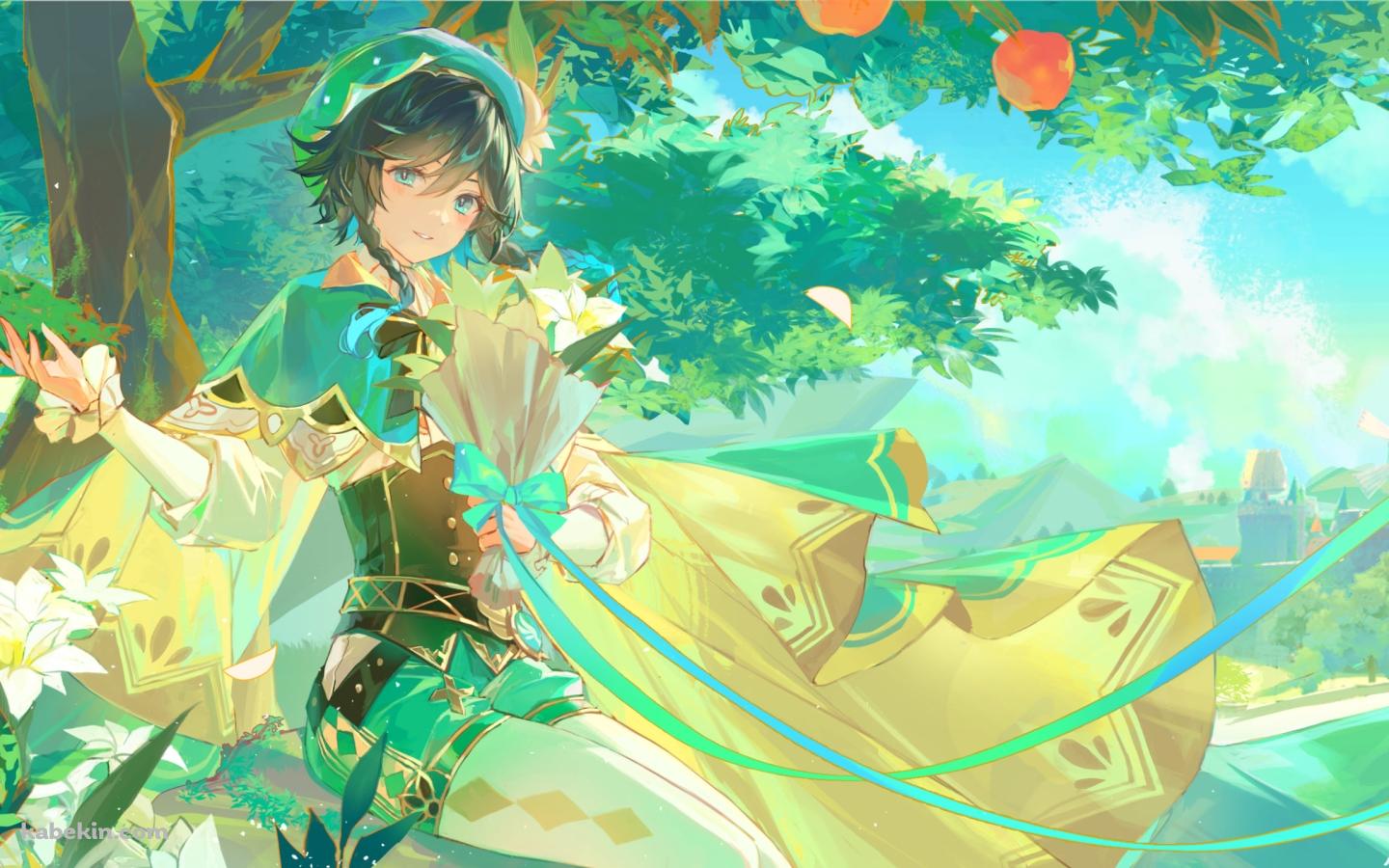 大自然とウェンティ / 原神の壁紙(1440px x 900px) 高画質 PC・デスクトップ用