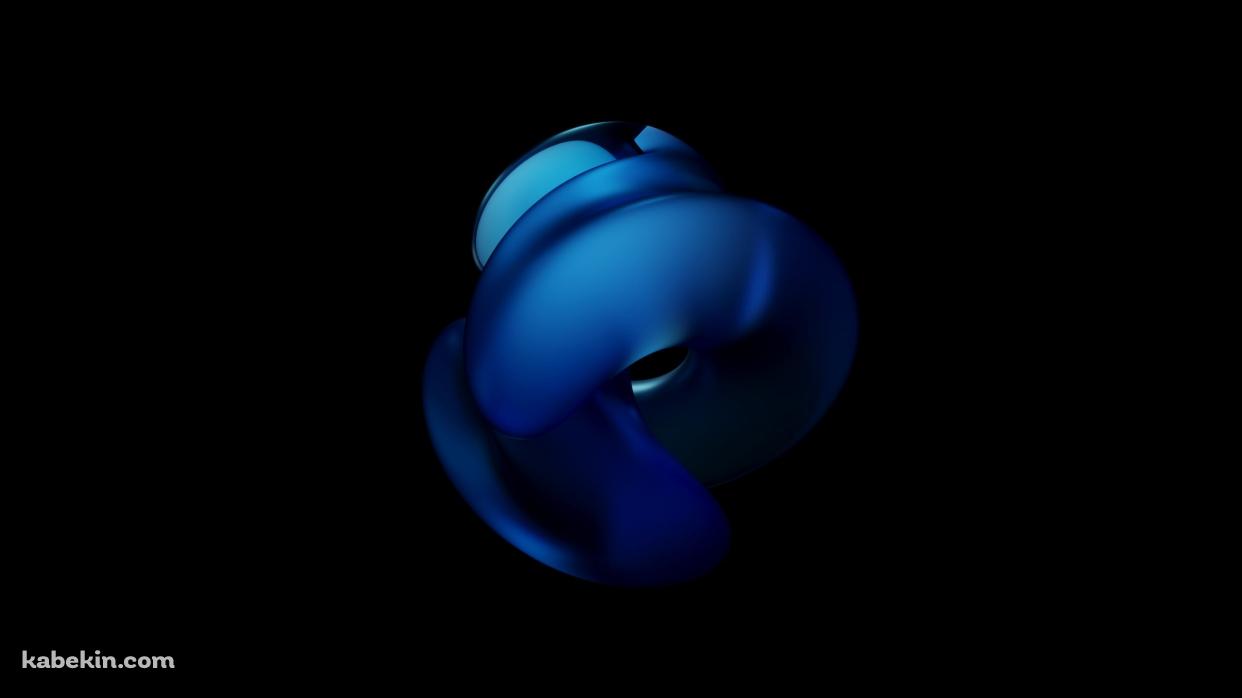 青いオブジェ / amoledの壁紙(1242px x 698px) 高画質 PC・デスクトップ用