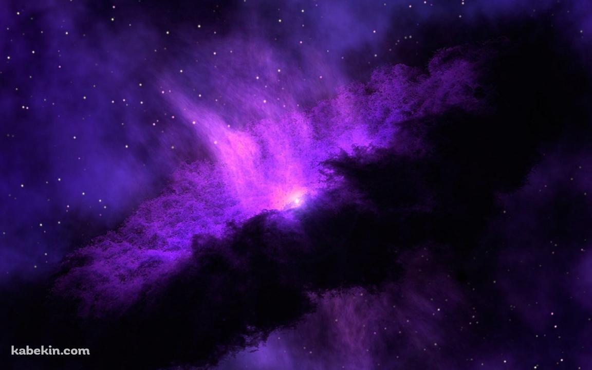 紫の宇宙 / ブラックホールの壁紙(1152px x 720px) 高画質 PC・デスクトップ用