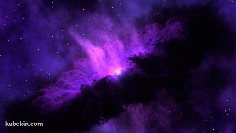 紫の宇宙 / ブラックホールの壁紙(960px x 540px) 高画質 PC・デスクトップ用