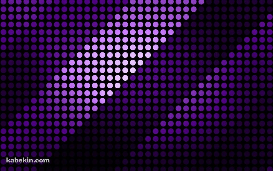 紫のグラデーション・ドット / 斜めの壁紙(960px x 600px) 高画質 PC・デスクトップ用