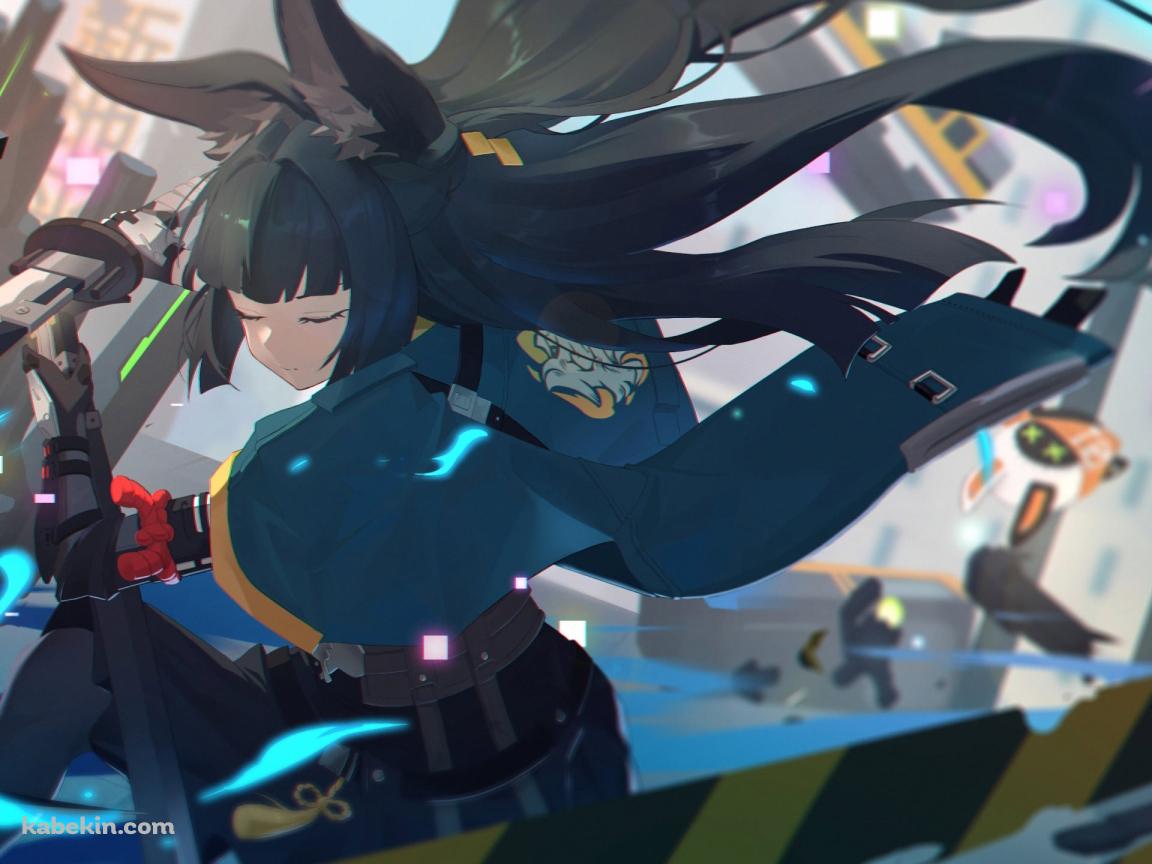 刀で一閃する星見雅 / ゼンレスゾーンゼロの壁紙(1152px x 864px) 高画質 PC・デスクトップ用
