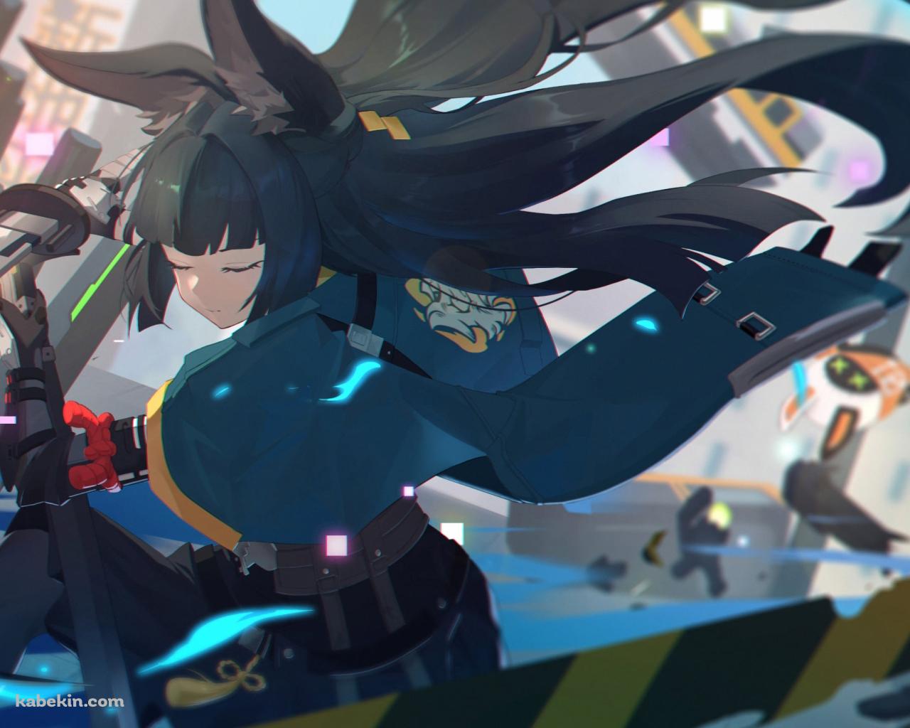 刀で一閃する星見雅 / ゼンレスゾーンゼロの壁紙(1280px x 1024px) 高画質 PC・デスクトップ用