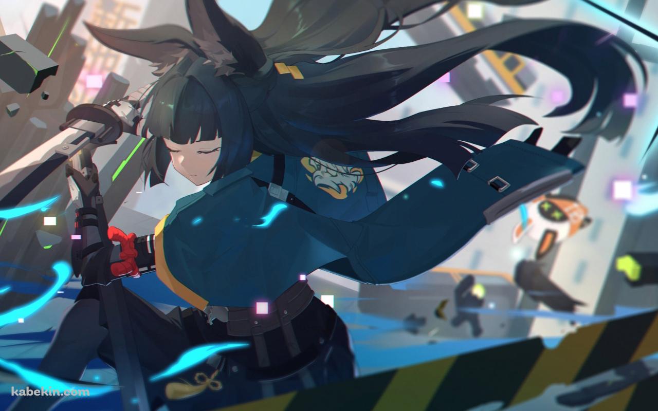 刀で一閃する星見雅 / ゼンレスゾーンゼロの壁紙(1280px x 800px) 高画質 PC・デスクトップ用