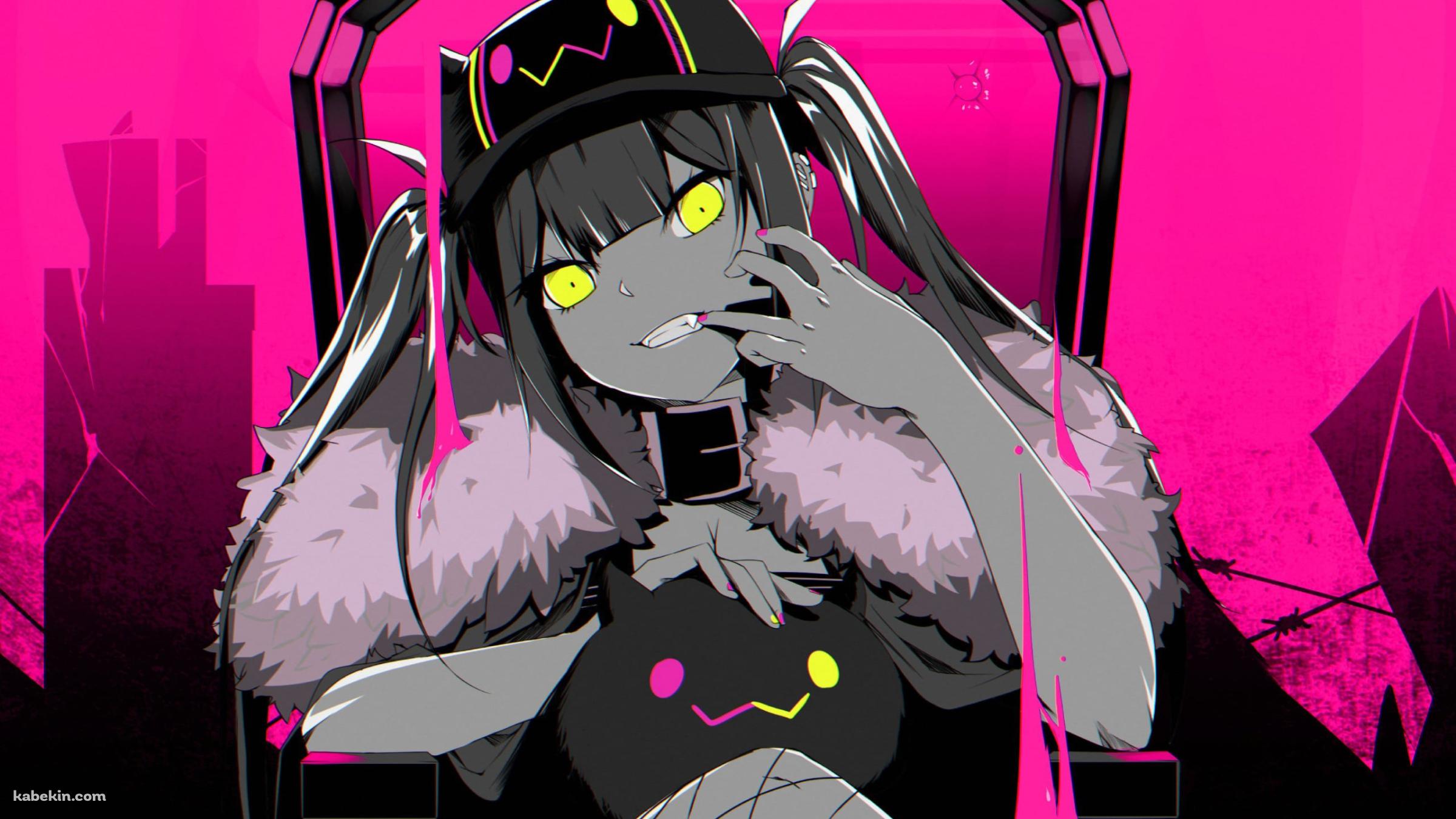 パンクな常闇トワ / ホロライブ / バーチャルYouTuberの壁紙(2400px x 1350px) 高画質 PC・デスクトップ用