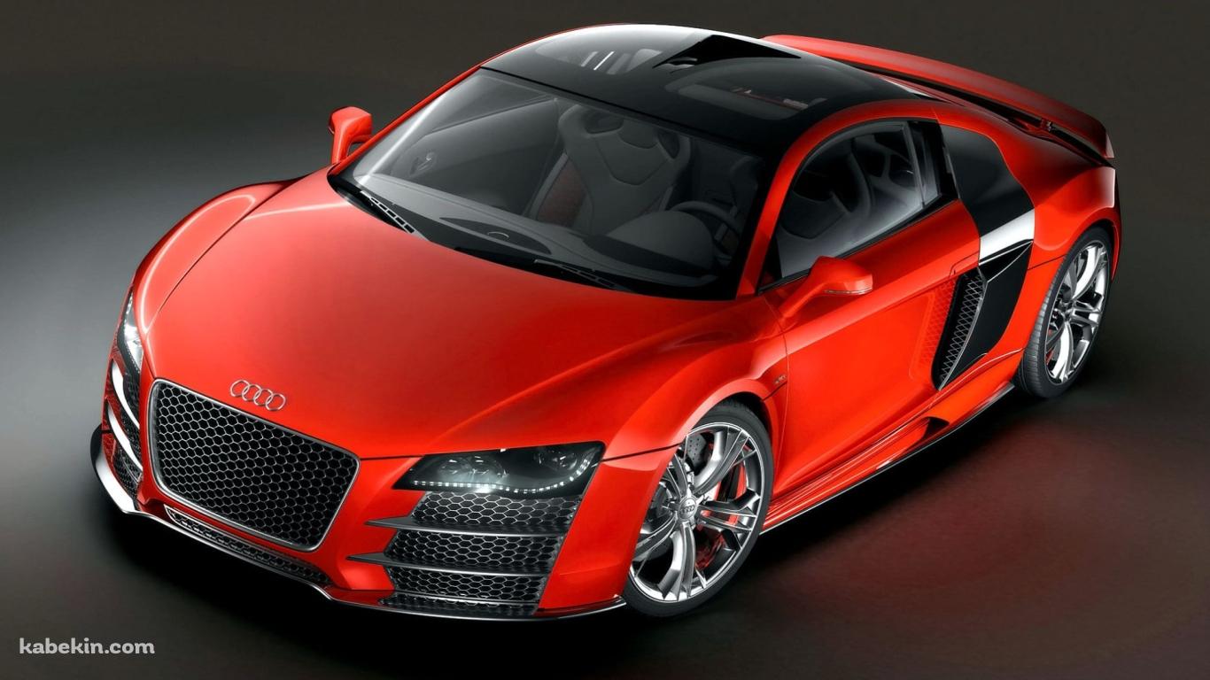 赤いアウディ・A8 / Audi R8 TDI Le Mansの壁紙(1366px x 768px) 高画質 PC・デスクトップ用