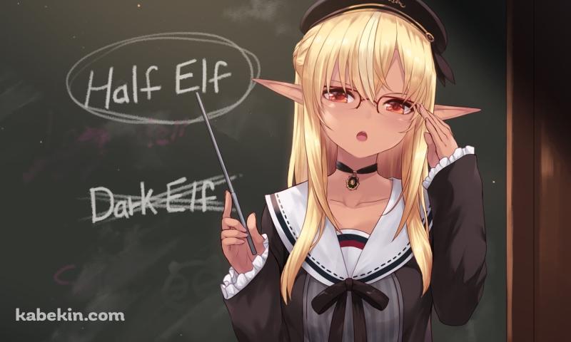 ダークエルフを否定するハーフエルフの不知火フレア / ホロライブ / バーチャルYouTuber / Vtuberの壁紙(800px x 480px) 高画質 PC・デスクトップ用
