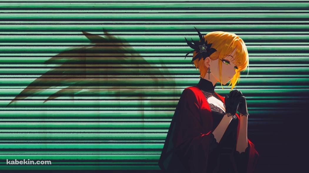緑のシャッターの前で祈る宮本フレデリカ / アイマスの壁紙(1051px x 591px) 高画質 PC・デスクトップ用