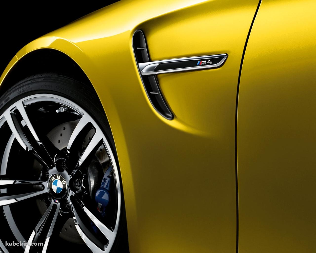 黄色いBMW M4 クーペの壁紙(1280px x 1024px) 高画質 PC・デスクトップ用
