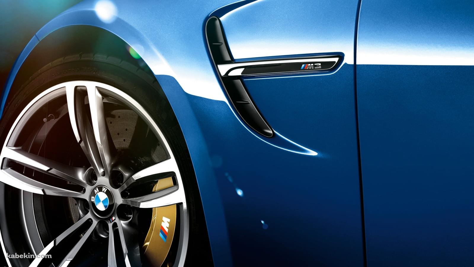 青いBMW M3 / タイヤの壁紙(1600px x 900px) 高画質 PC・デスクトップ用