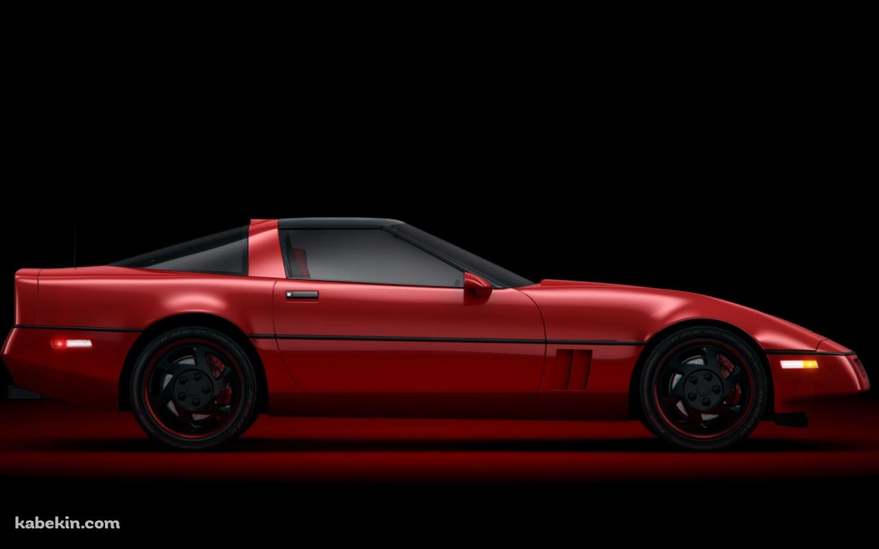 赤のシボレー コルベット / CG / Red Chevrolet Corvette CGの壁紙(1280px x 800px) 高画質 PC・デスクトップ用