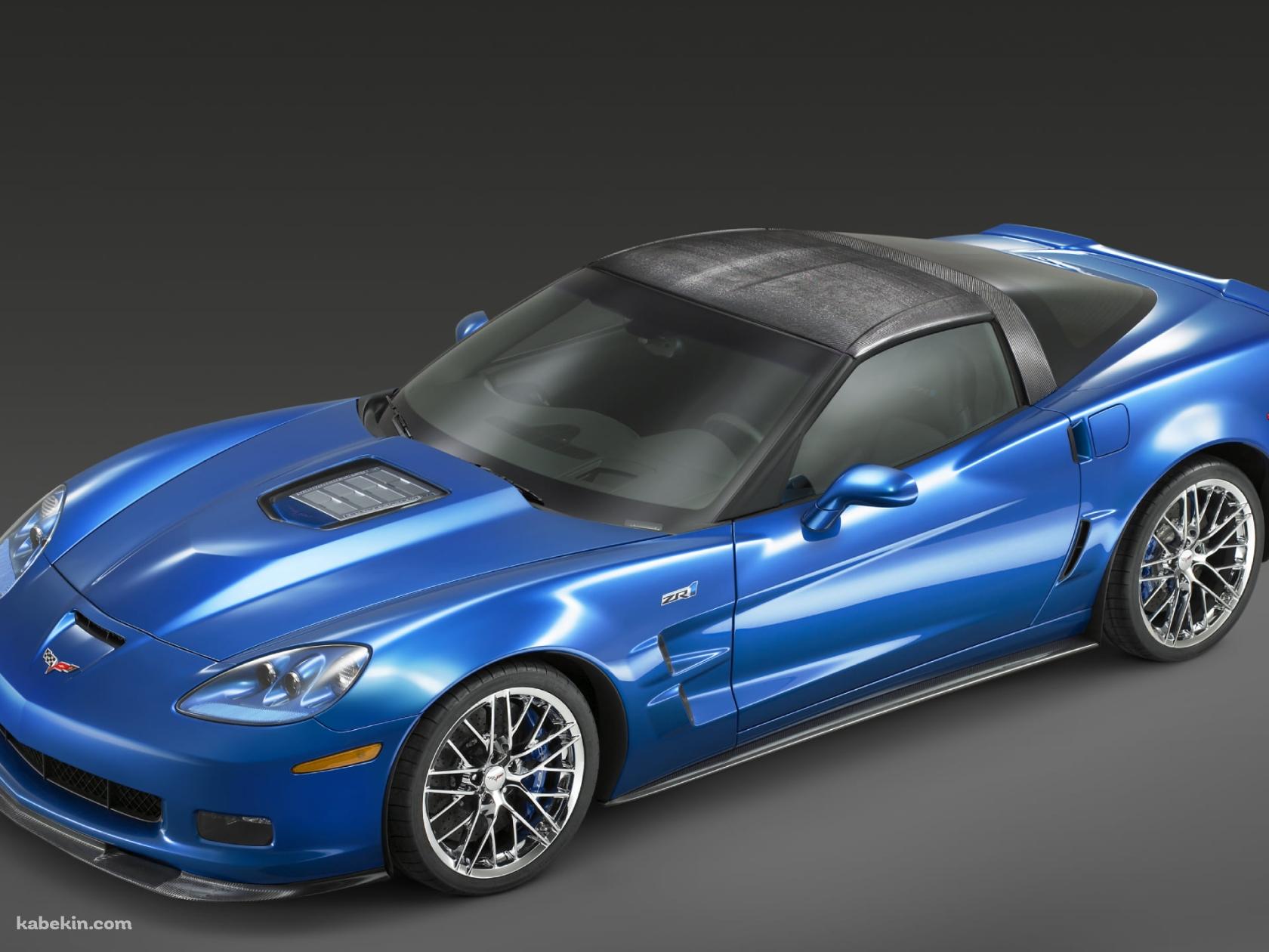 青いシボレーコルベット / Blue Corvetteの壁紙(1680px x 1260px) 高画質 PC・デスクトップ用