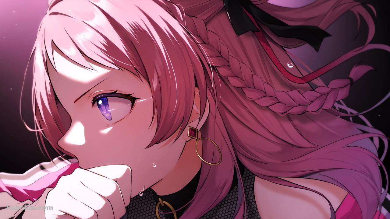 遠くを見つめる汗をかいた花海咲季 / 学園アイドルマスターの壁紙(1280px x 720px) 高画質 PC・デスクトップ用