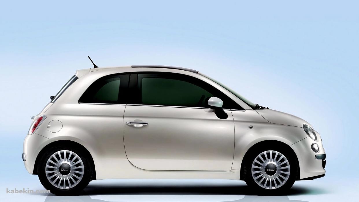 シルバーのフィアット 500の壁紙(1242px x 698px) 高画質 PC・デスクトップ用