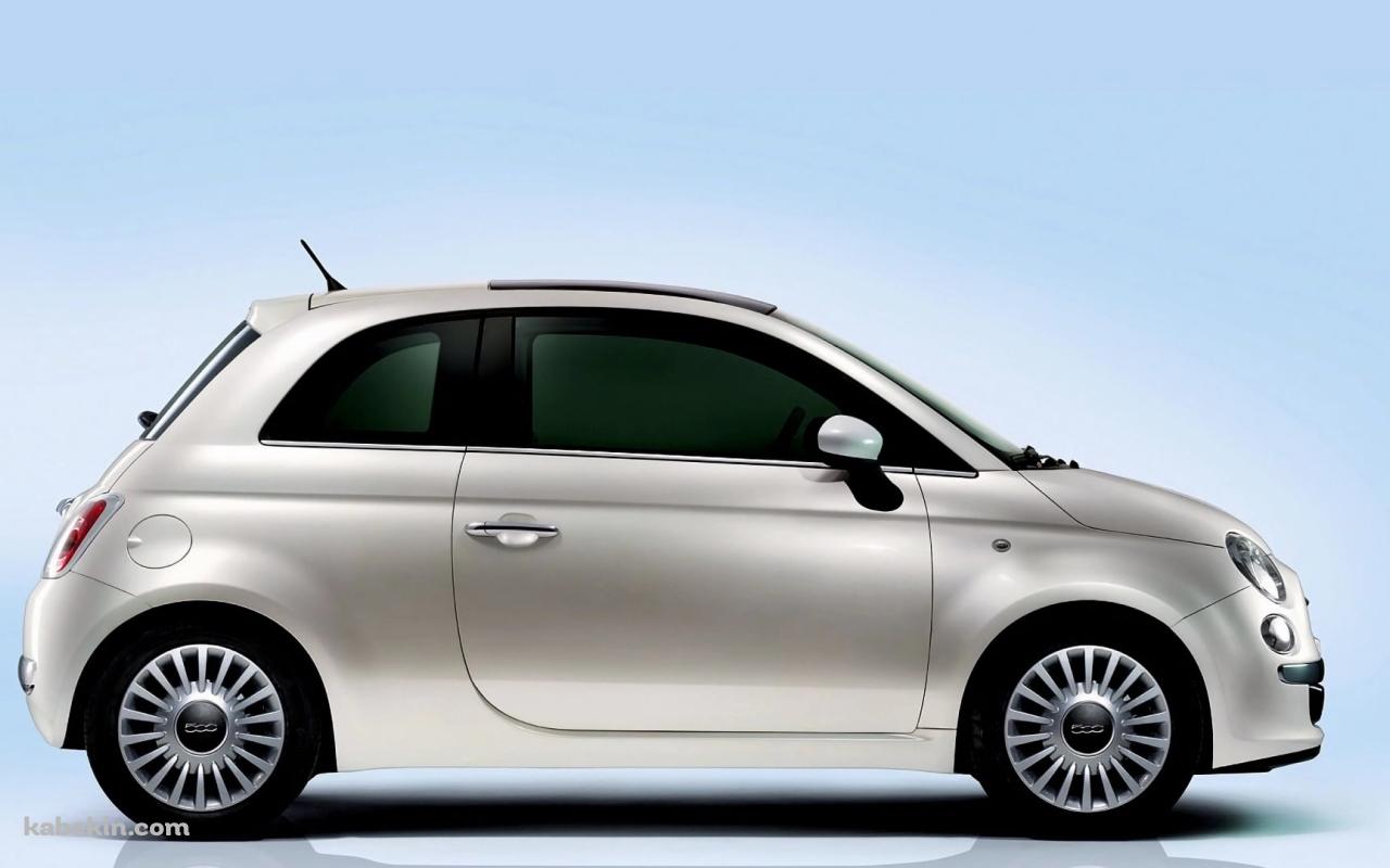 シルバーのフィアット 500の壁紙(1280px x 800px) 高画質 PC・デスクトップ用