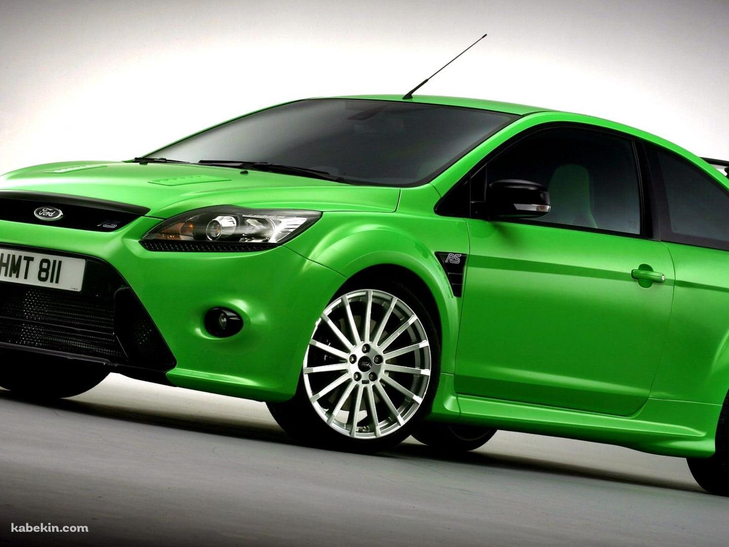フォード フォーカス RS / Ford Focus RS / 緑の壁紙(1440px x 1080px) 高画質 PC・デスクトップ用